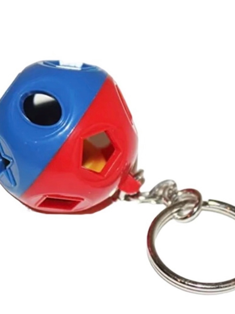 Tupperware Kids Shape Sorting Keychain Toy - Blue & Red